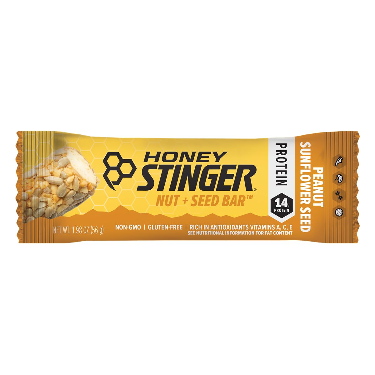 Peanut Sunflower Seed Protein Bar Box of 12 | Sports Nutrition Snack Bar for Exercise & Recovery | Nut + Seed Bar for Endurance & Performance - BoostGo Australia