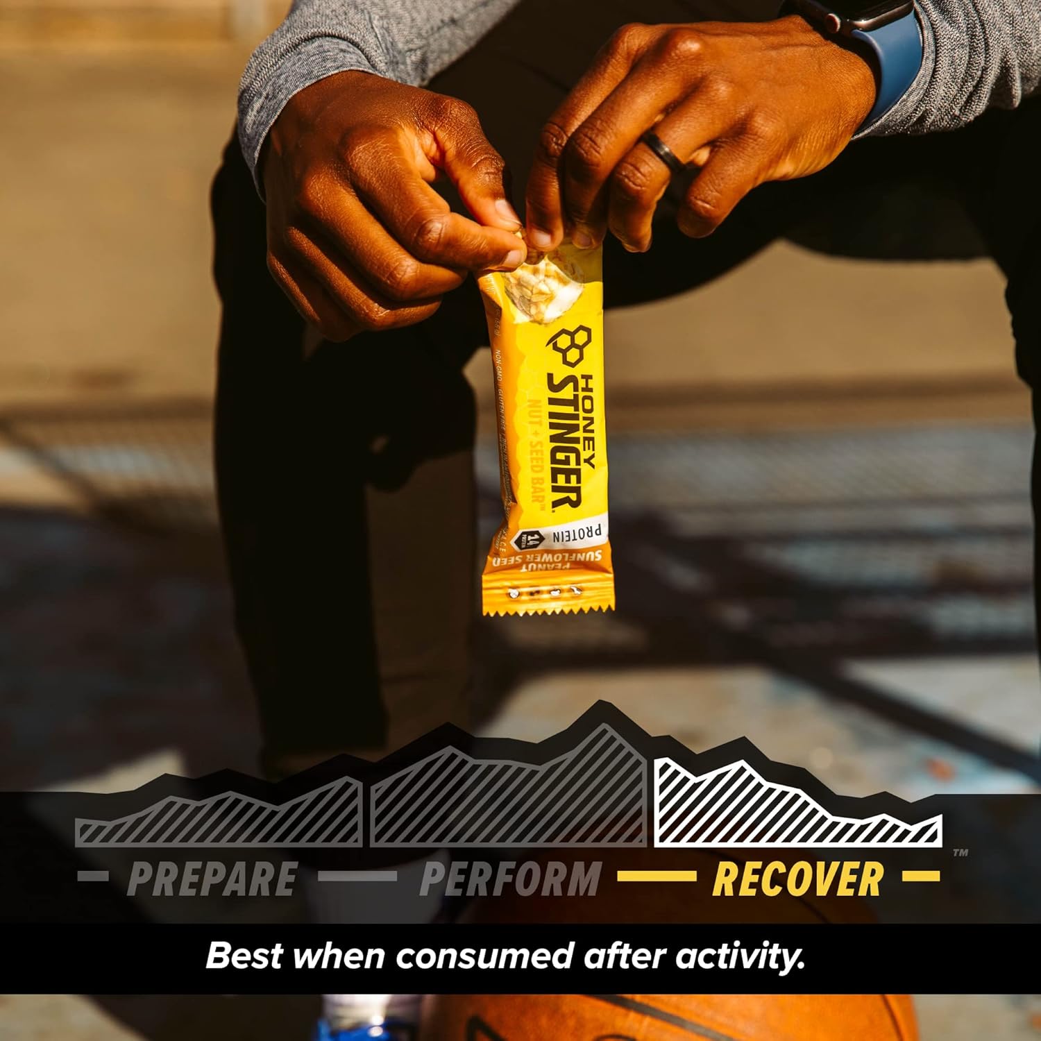Peanut Sunflower Seed Protein Bar Box of 12 | Sports Nutrition Snack Bar for Exercise & Recovery | Nut + Seed Bar for Endurance & Performance - BoostGo Australia
