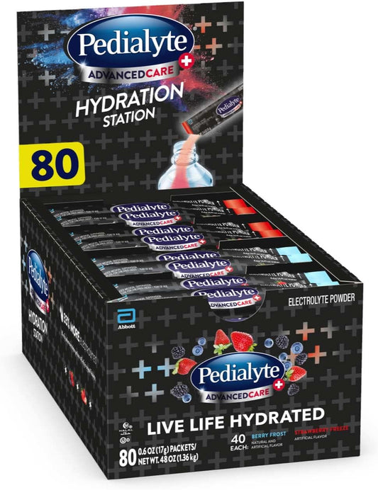 Pedialyte Electrolyte Powder Packs Multi Pack - 80 Count