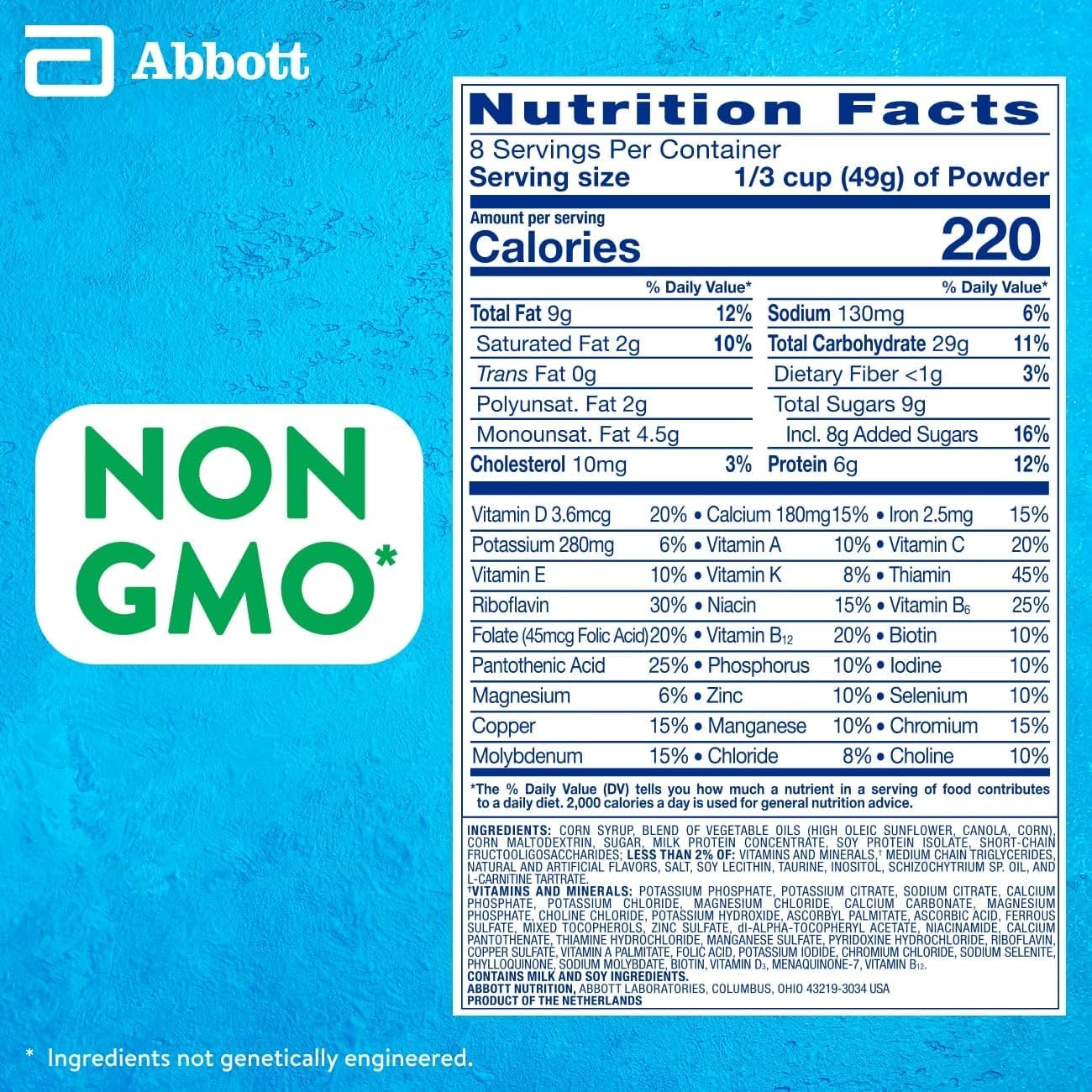 PediaSure Grow & Gain Vanilla Protein Shake Mix Powder, Immune Support, 6 Pack—48 Servings, 14.1 oz Can - BoostGo Australia