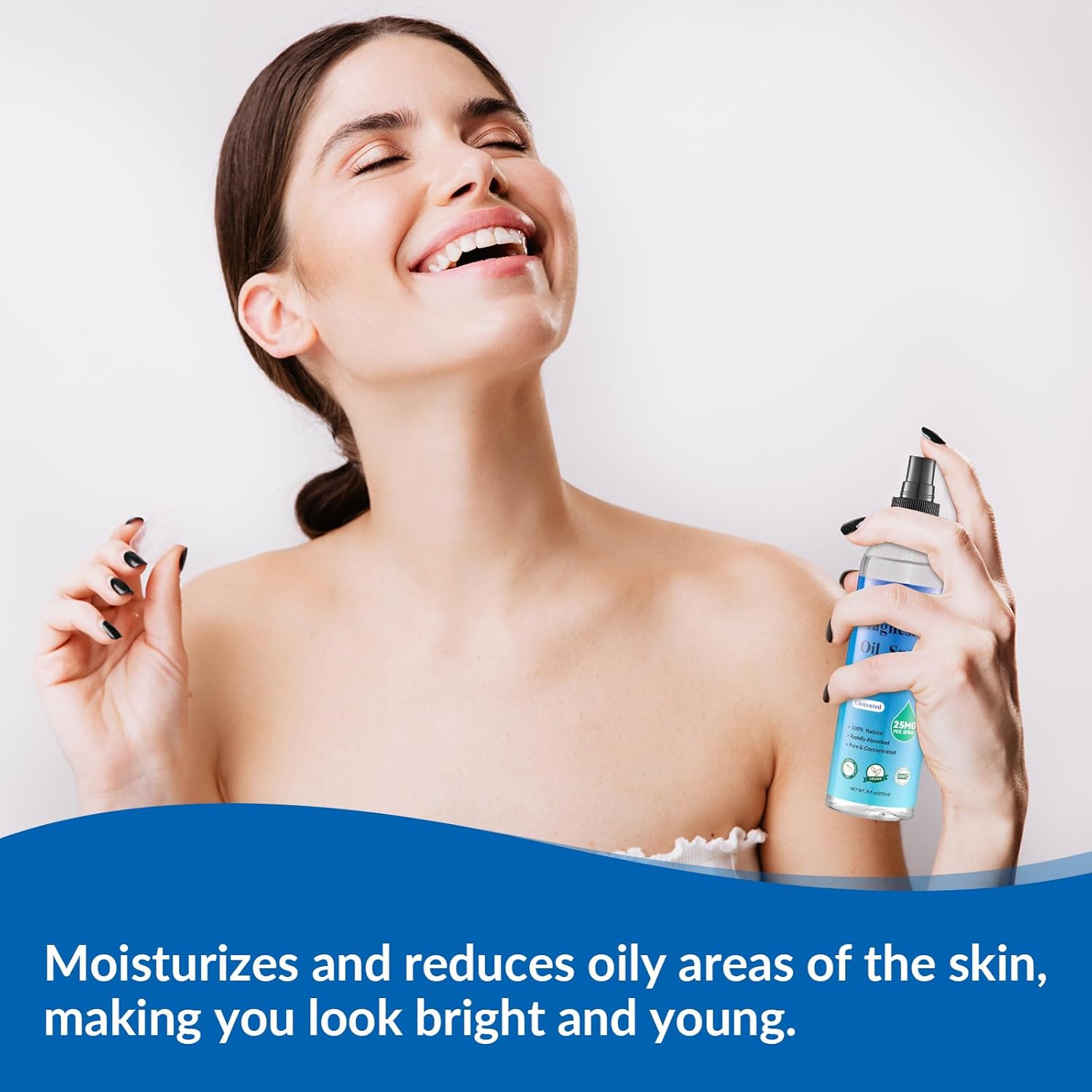 Peixty 100% Pure Magnesium Oil Spray, 8 fl oz - Less Itchy Topical Feet Spray - Magnesium Chloride from Ancient Zechstein Seabed - Unscented Formula