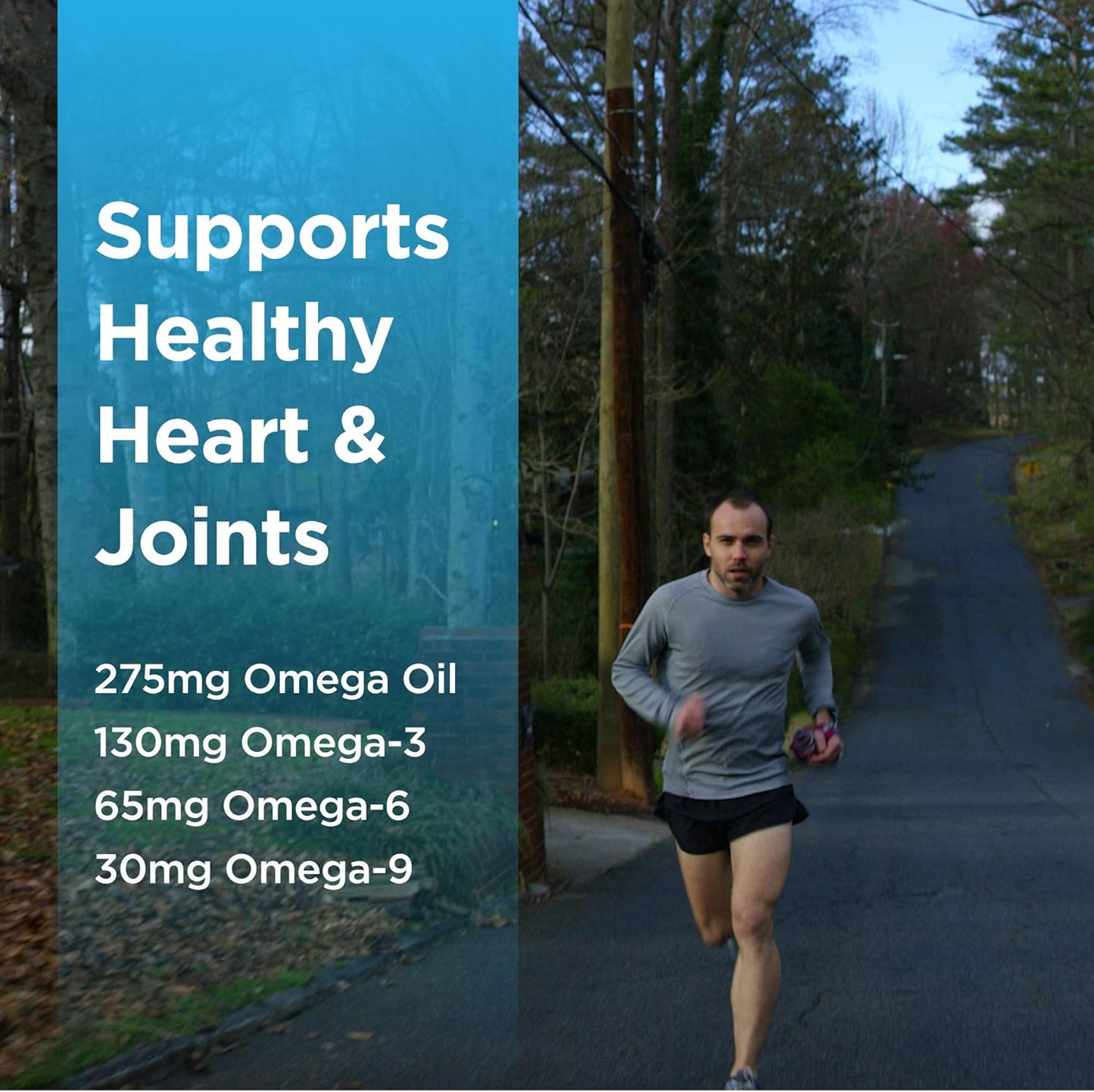 PEREGRUNE Omega 3, 6, and 9 Gummies with DHA for Runners - Daily Heart & Joint Health Supplements - Low Sugar - GMP Certified