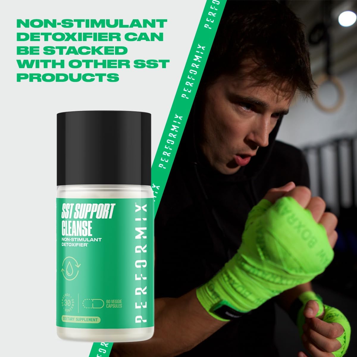 Performix SST Liver Cleanse Capsules with Milk Thistle & Turmeric - Non-Stimulant Detox for Healthy Liver & Digestion - 60 Count