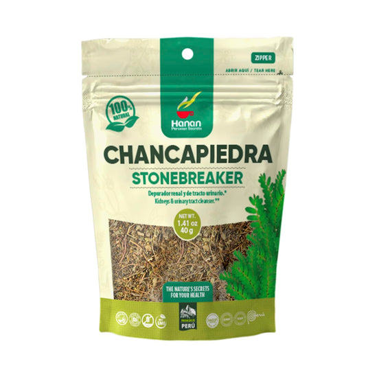 Peruvian Chanca Piedra Loose Leaf Herbal Tea (40g) - 100% Natural Stonebreaker Leaves for Dissolving & Removing Kidney Stones - Vegan & Grown in Peru - 1.41oz Pack