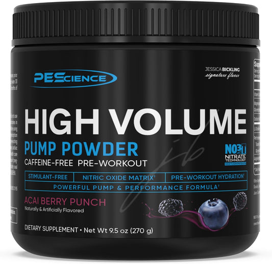 PEScience Acai Berry Punch High Volume Nitric Oxide Booster Pre Workout Powder - 36 Scoops