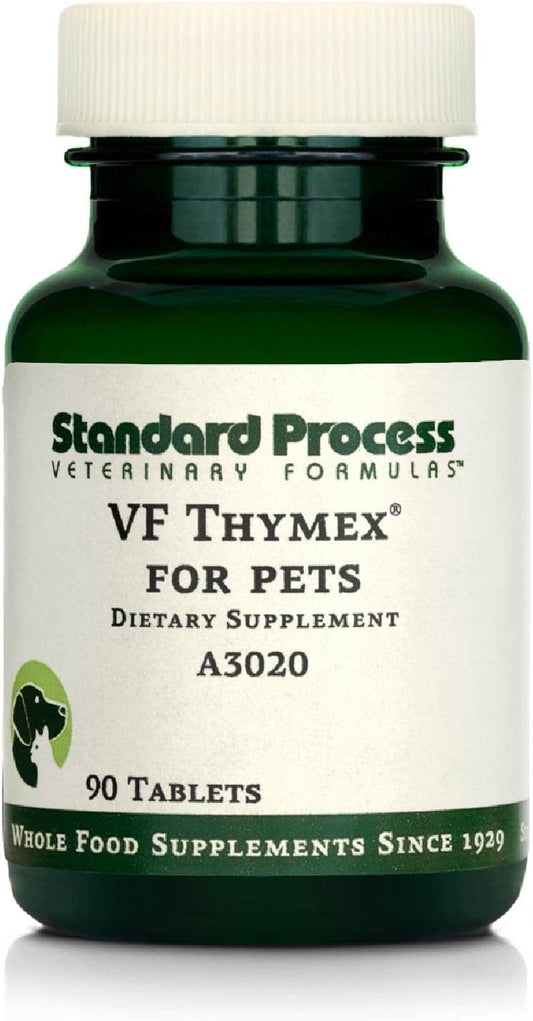 Pet Immune System Support Supplement with Vitamin C - 90 Tablets - Thymus Supplement for Cats & Dogs - Boost Canine & Feline Immune Health