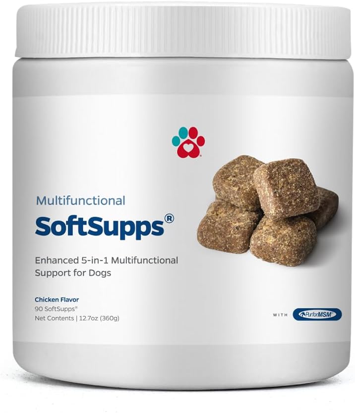 Pet Parents® SoftSupps® Multivitamin for Dogs with Glucosamine Chondroitin, Salmon Oil, Probiotics - 90ct Dog Vitamins for Immune Support