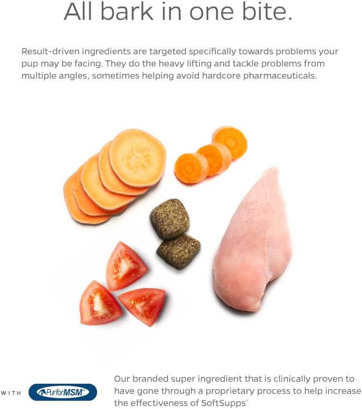 Pet Parents® SoftSupps® Multivitamin for Dogs with Glucosamine Chondroitin, Salmon Oil, Probiotics - 90ct Dog Vitamins for Immune Support