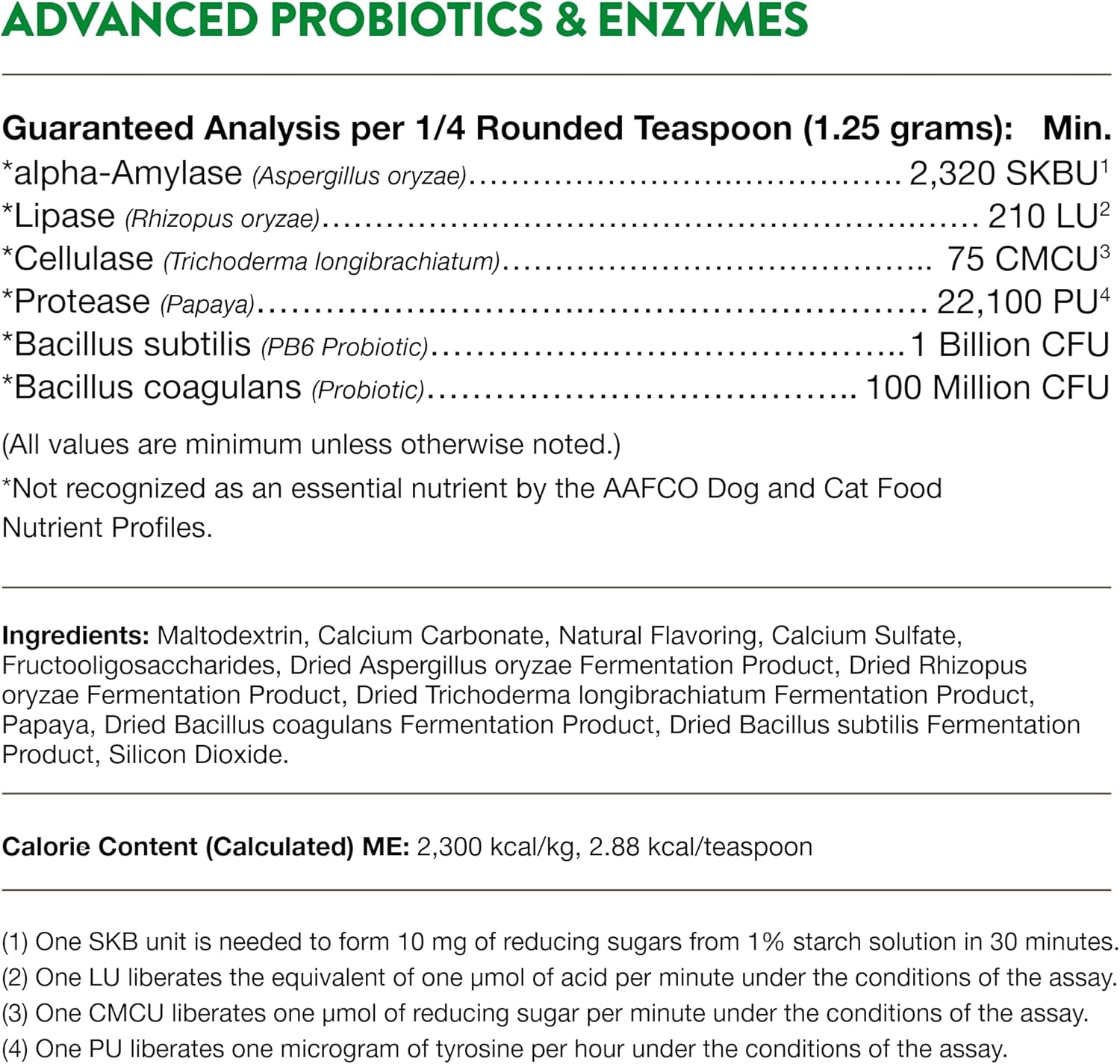Pet Probiotic & Enzyme Supplement - Veterinarian Strength PB6 Probiotic Blend for Sensitive Stomachs in Dogs & Cats - 1 lb