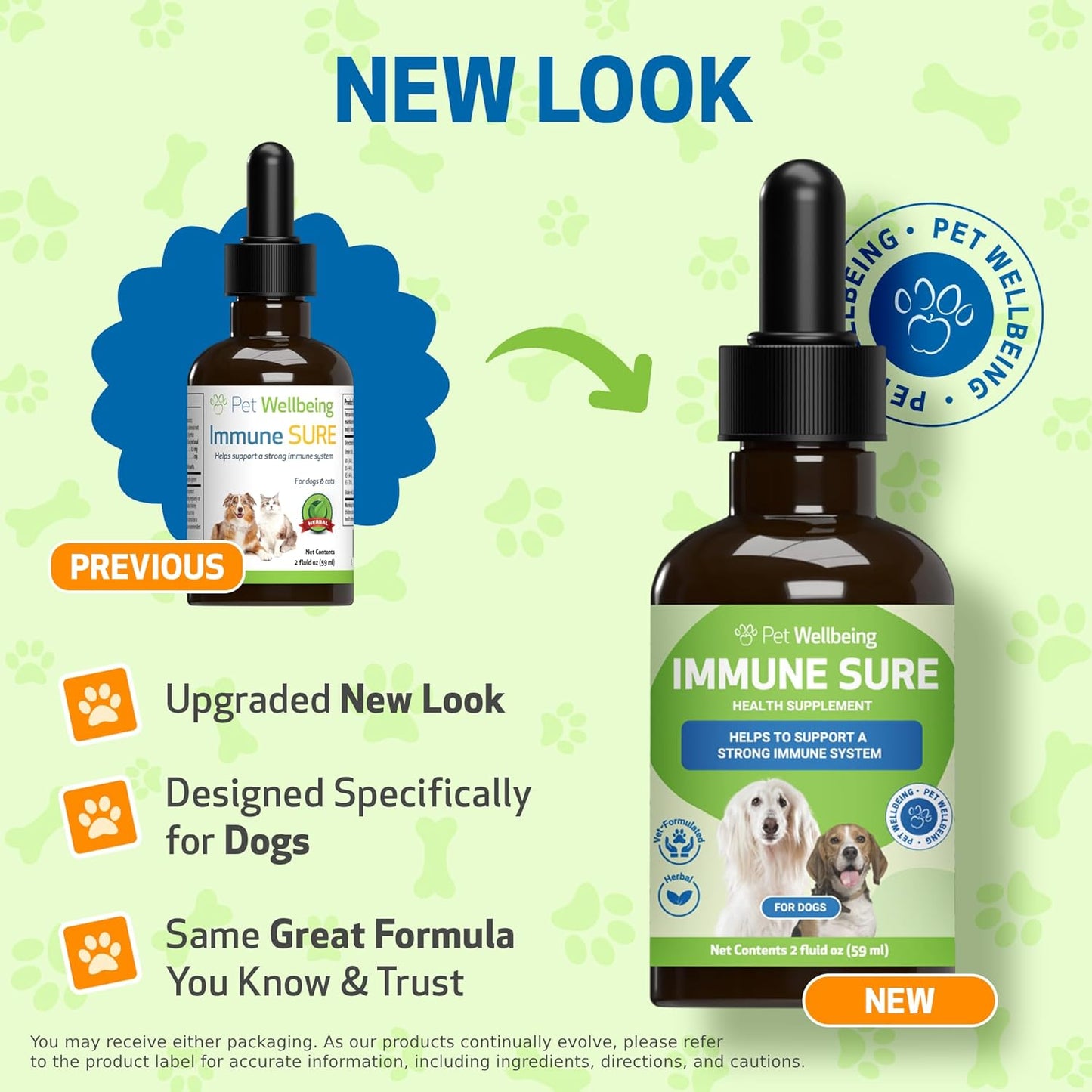 Pet Wellbeing Immune Support Supplement for Dogs - Boosts Immune Health, Gut Balance, Andrographis, Echinacea, Vitamin C, Zinc - 2 oz