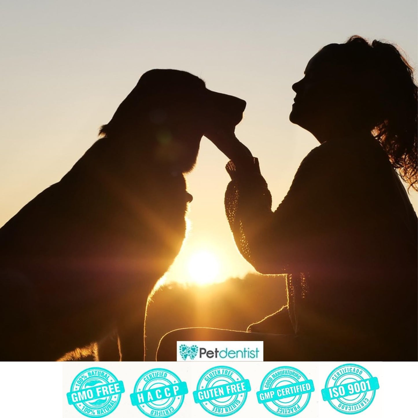 Petdentist Probiotics for Dogs and Cats - 17 Bacterial Strains, 73 Billion CFUs, 90g Powder Supplements for Dental Health, Bad Breath, Digestion, Skin & Coat, Immunity Support