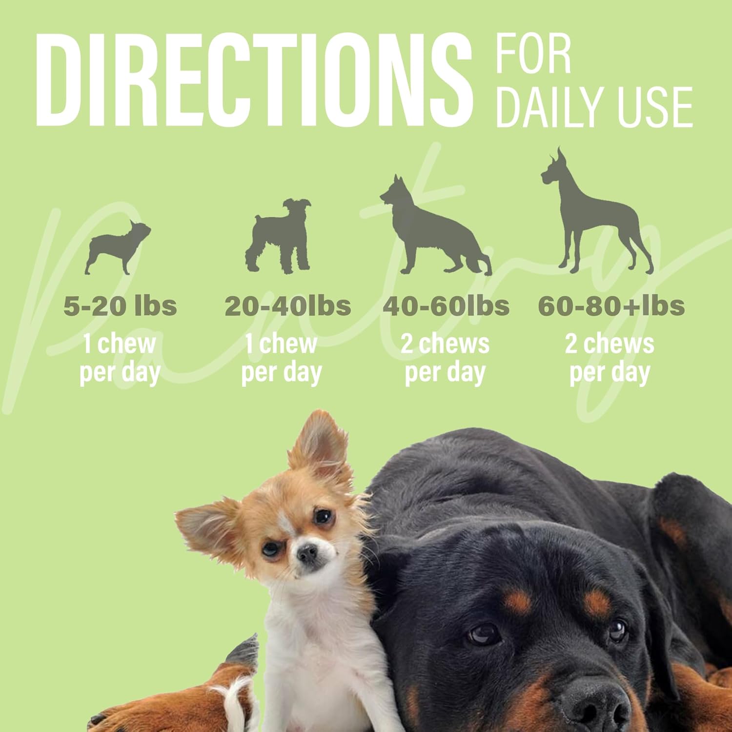 PetSteel Probiotic Dog Supplement with Prebiotics for Digestive Health, Allergy Support, and Joint Relief - 90 Soft Chews for Gut Health and Itchy Skin