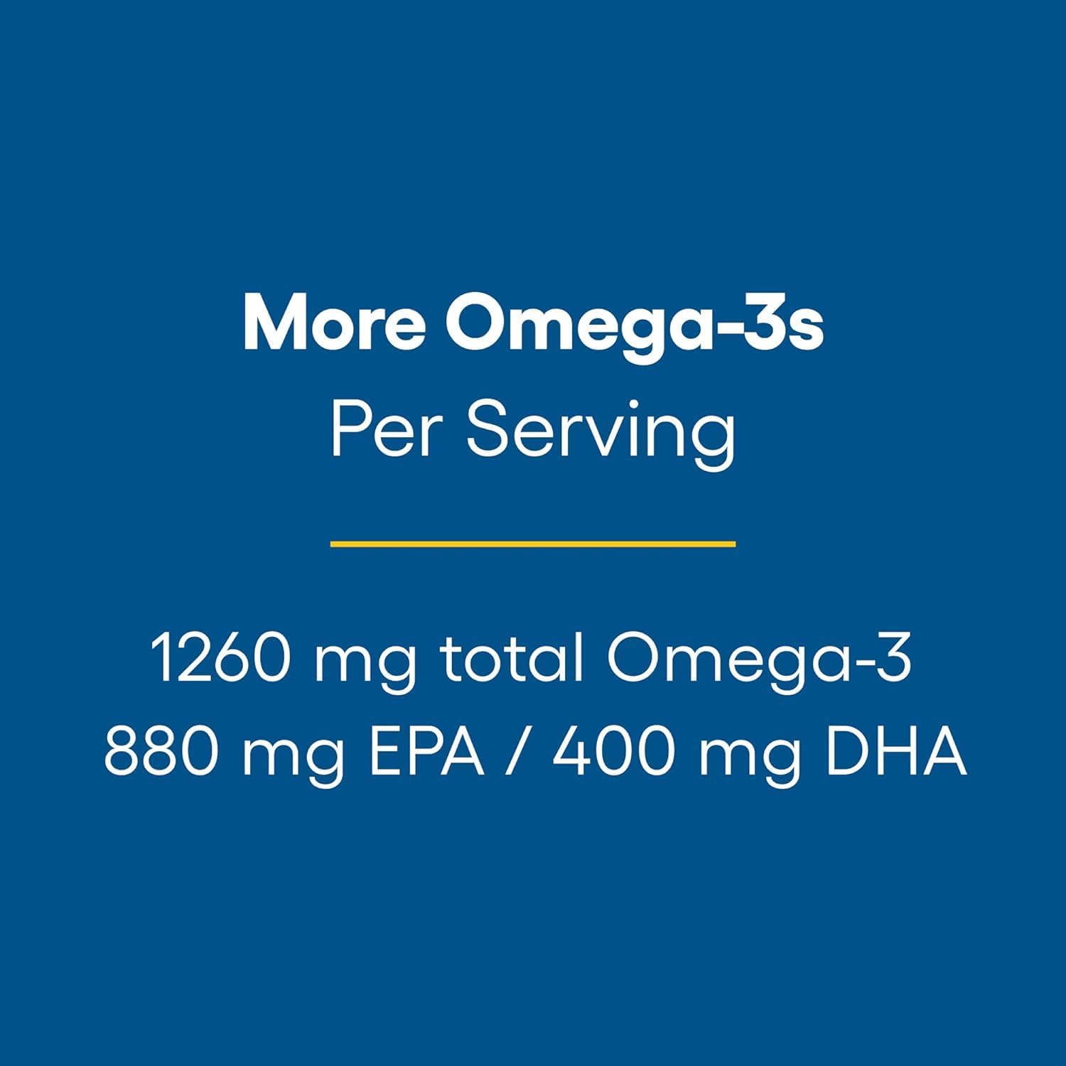 Pharmaceutical Grade Natural Factors RxOmega-3 Fish Oil, 1260 mg Omega-3 Per Serving, No Fishy Aftertaste, 240 Count