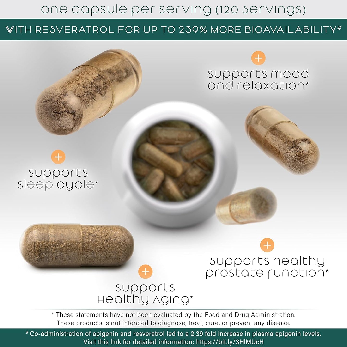 PharmaGABA and Apigenin Bundle for Improved Focus and Better Sleep by Teaveli