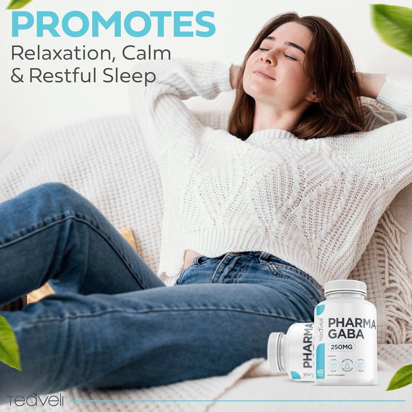 PharmaGABA and Apigenin Bundle for Improved Focus and Better Sleep by Teaveli