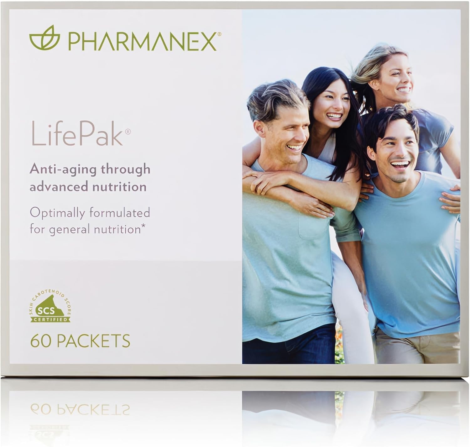 Pharmanex Nu Skin LifePak Advanced Adult Nutritional Supplement | 60 Daily Packets | Vitamins, Minerals, Phytonutrients | Aging, Digestive & Gut Health Formula