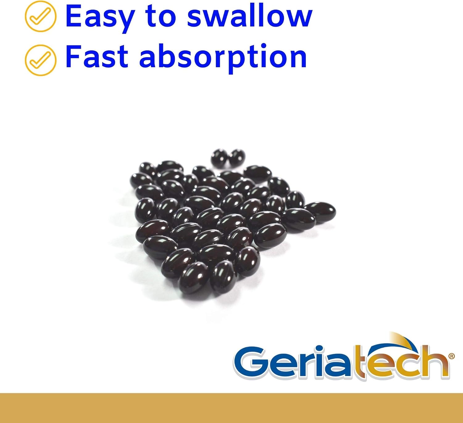 Pharmatech Geriatech Senior Multivitamin Supplement for Women and Men Over 60 with Vitamin B12 - 100 Softgels