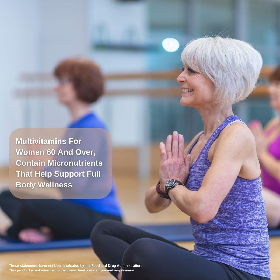 Pharmatech Geriatech Senior Multivitamin Supplement for Women and Men Over 60 with Vitamin B12 - 100 Softgels