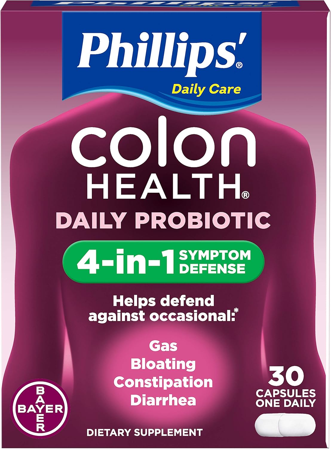 Phillips Colon Health Probiotic Capsules - 60 Count Bottle