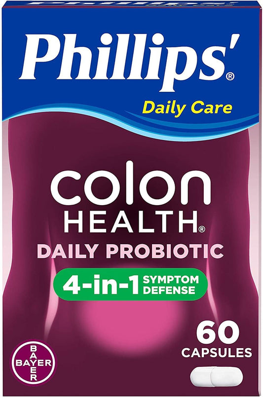 Phillips Colon Health Probiotic Capsules, 60 Count for Digestive Health