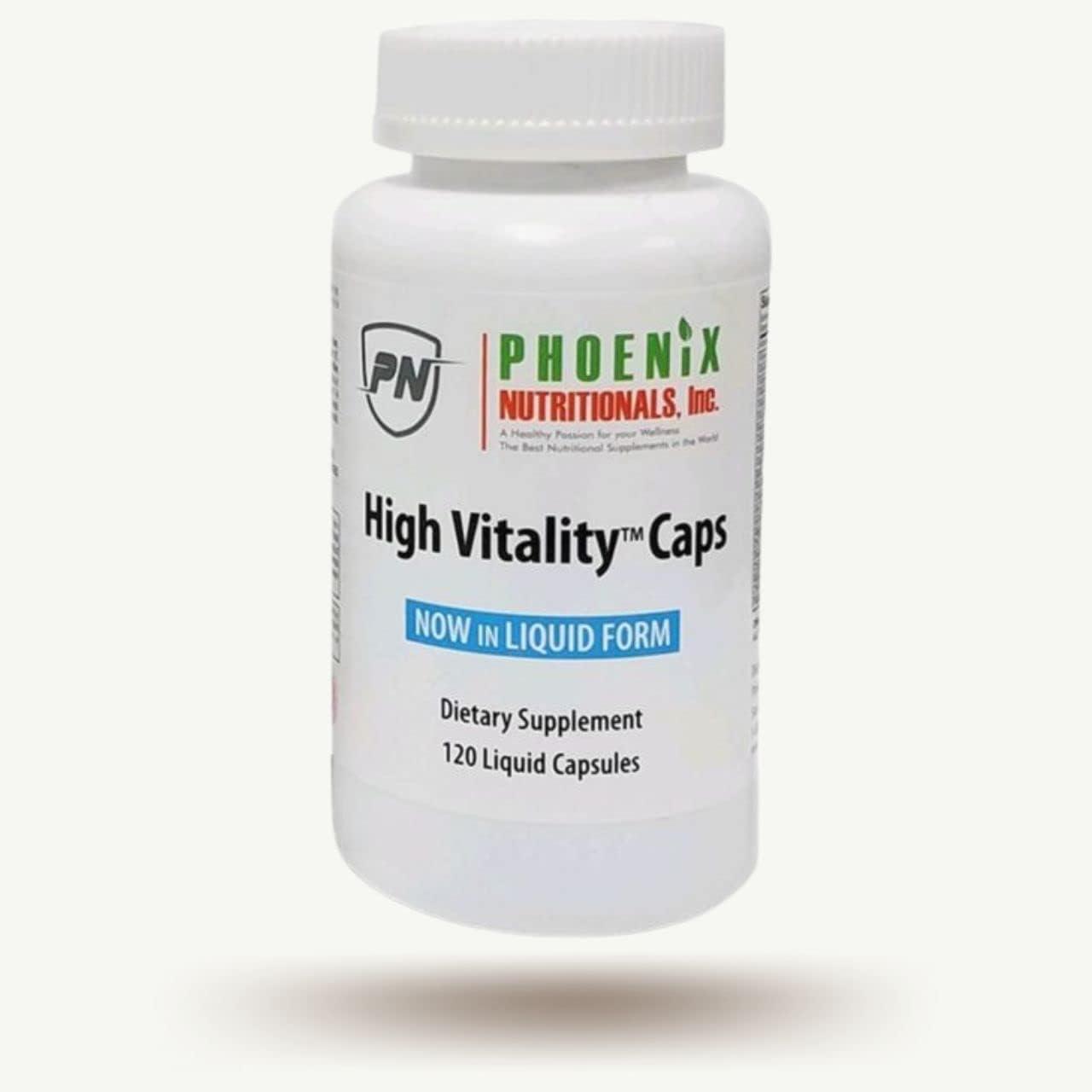 Phoenix Nutritionals High Vitality Multivitamin & Mineral Gel Caps - Full Spectrum Blend for Hair, Skin, Nails, Adrenal & Brain Support - 120 Count