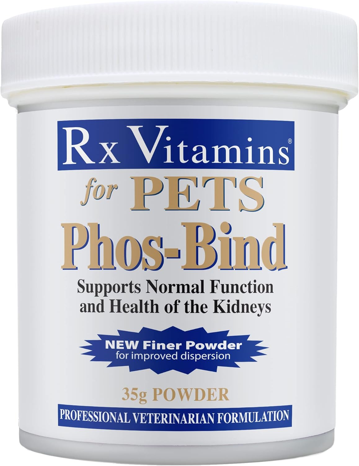 Phos-Bind Kidney Support Powder for Cats & Dogs - 35g Supplement for Kidney Health, Cleanse, and Care