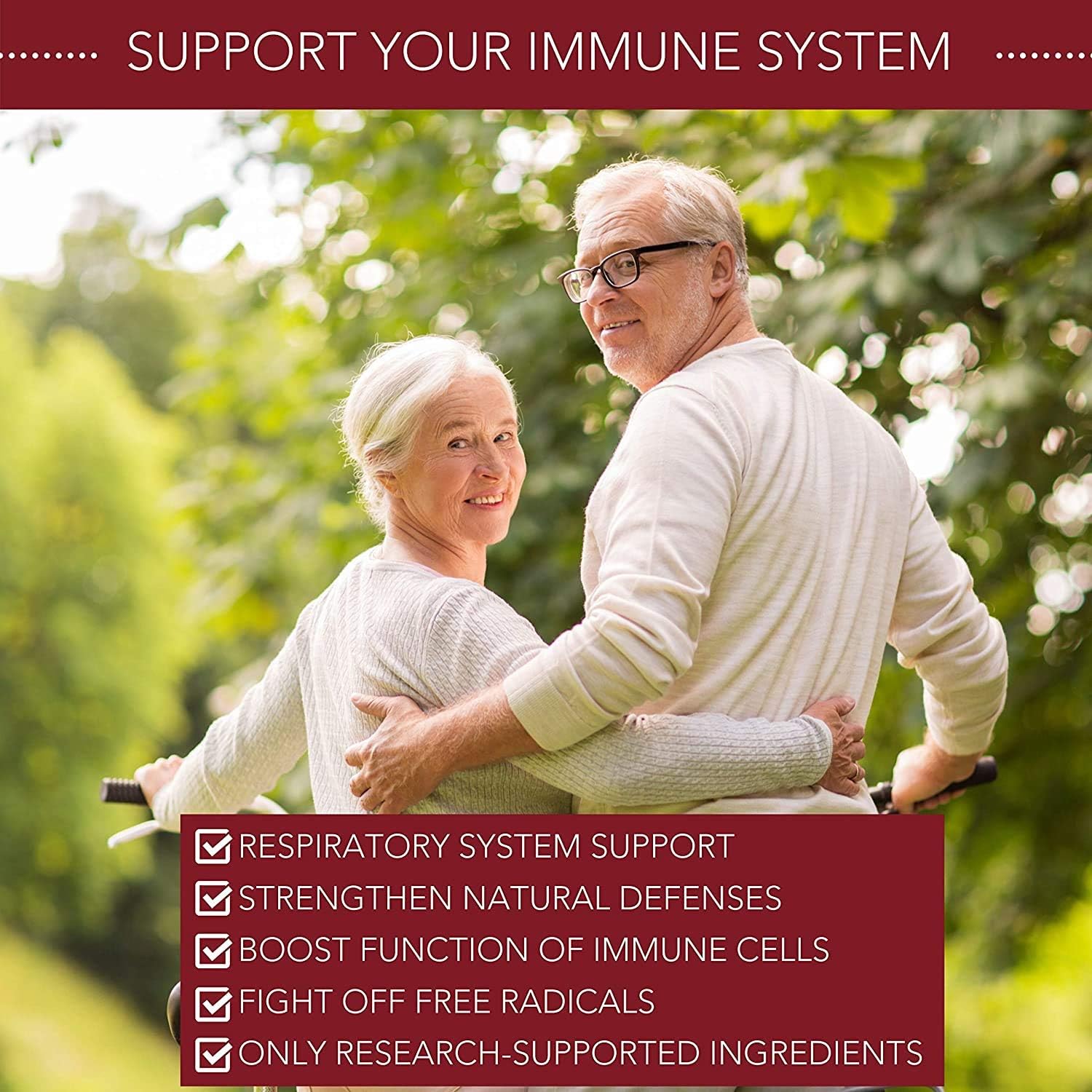 Physician Formulated Immune Support Supplement with Elderberry, Zinc, Vitamin C, D, Garlic, Echinacea | Immunity Vitamins - 120 Capsules