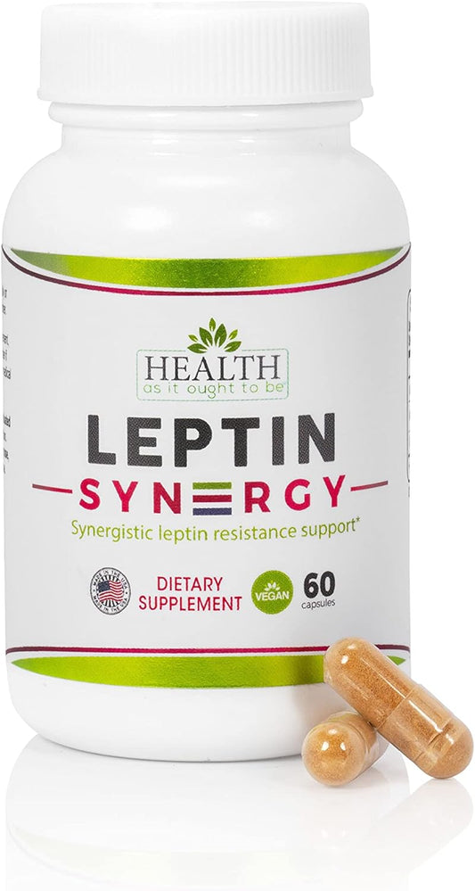 Physician Formulated Leptin Syn3rgy Supplement with Green Tea, African Mango, Ginseng | 60 Capsules for Optimal Health