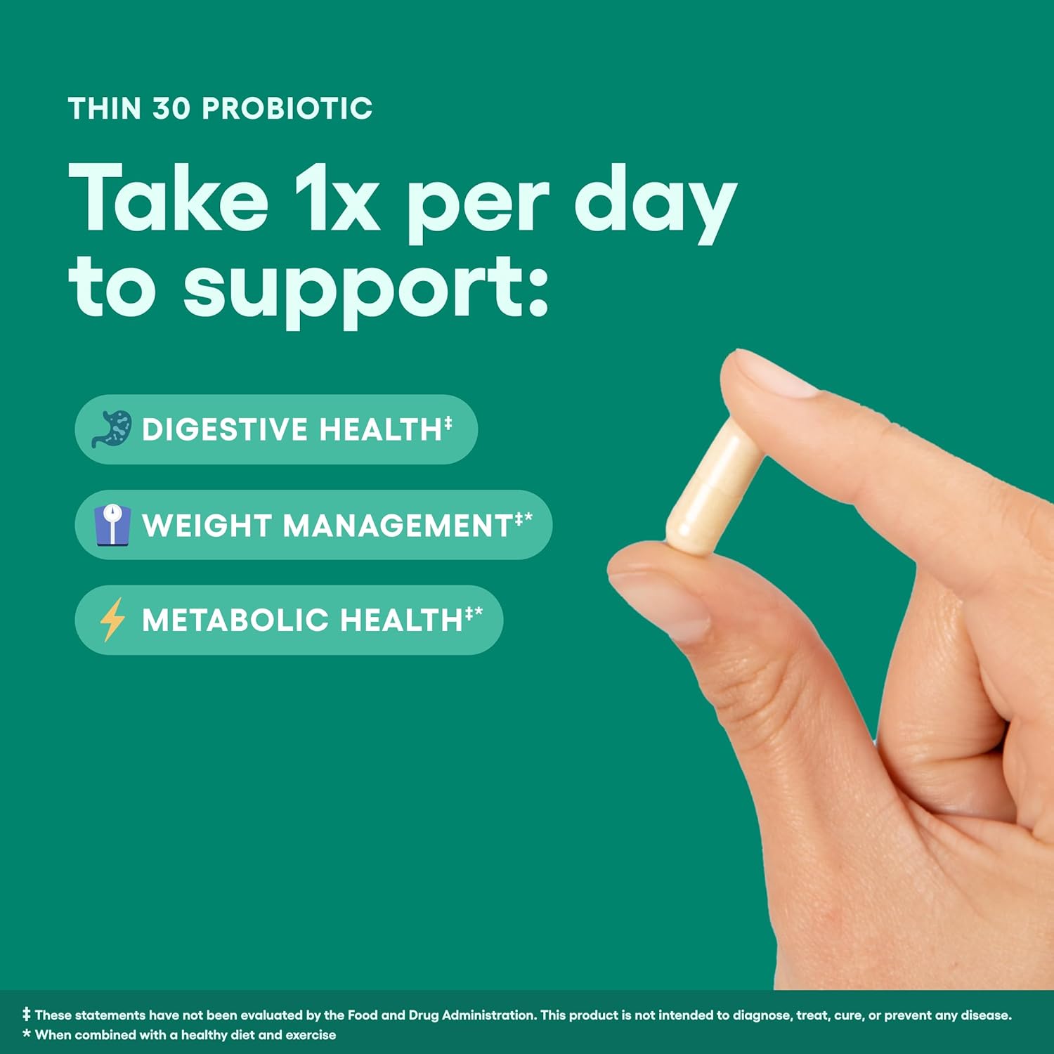 Physician's CHOICE Digestive Enzymes + Thin-30 Probiotic Bundle for Bloat and Weight Management