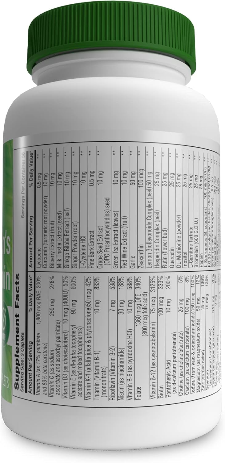 Physician's Multi-Vitamin Complex with 60+ Vital Nutrients for Complete Wellness Support (90 Count)