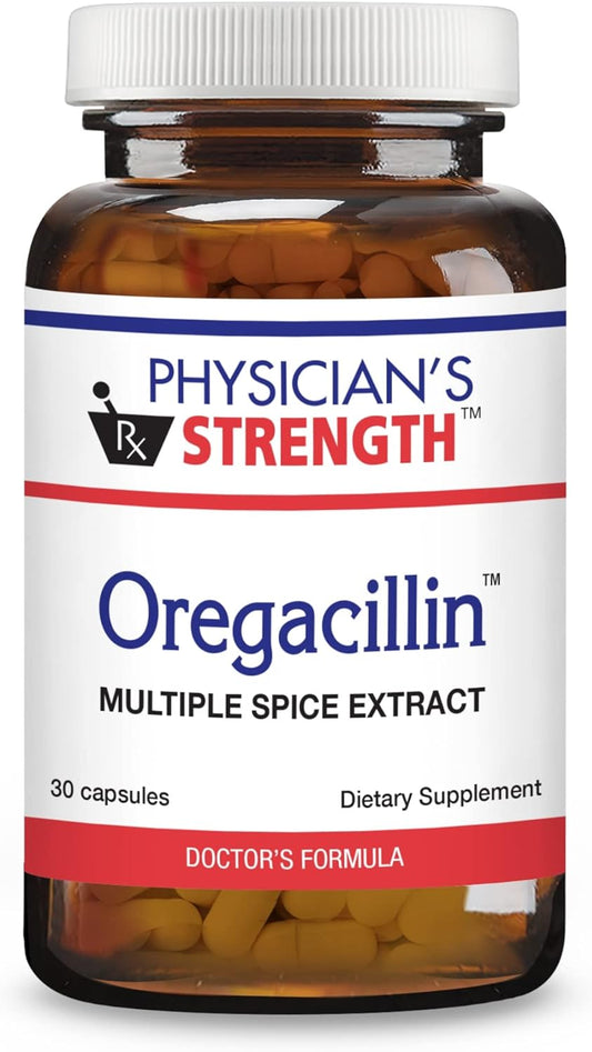 Physician's Strength Oregacillin Capsules - Respiratory Health Support with Multiple Spice Extract - 30 Servings