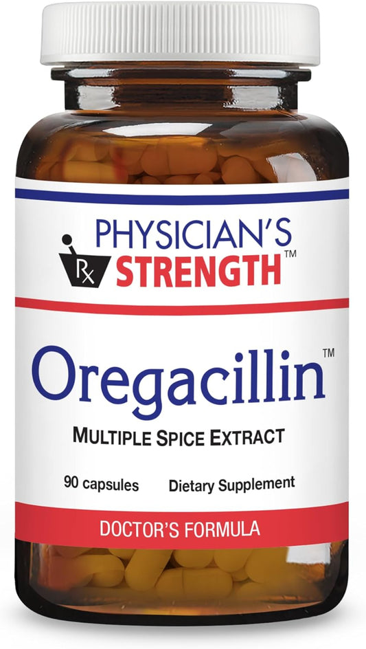 Physician's Strength Oregacillin Capsules - Respiratory Health Support - 90 Servings - Multiple Spice Extract