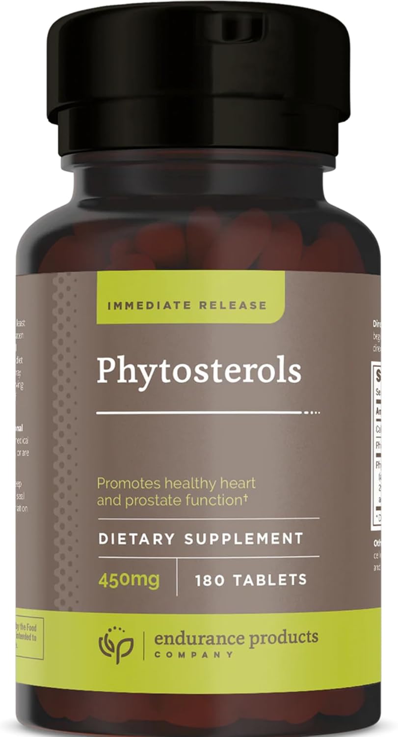 Phytosterols Supplement for Lowering Cholesterol, Immediate Release Plant Sterols, Beta Sitosterol, 450mg, 180 Tablets