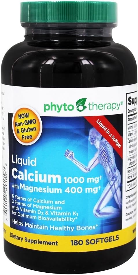 Phytotherapy Rx Calcium Liquid Softgel - 180 Softgels - 1 Pack