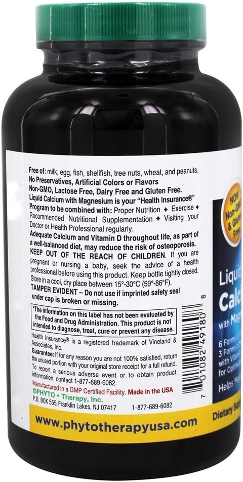 Phytotherapy Rx Calcium Liquid Softgel - 180 Softgels - 1 Pack