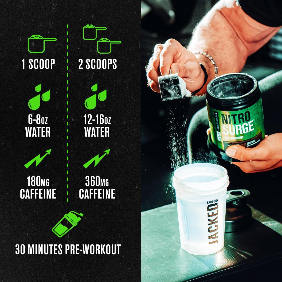 Pineapple Pre-Workout & Fruit Punch BCAA Combo for Muscle Building & Recovery by Jacked Factory