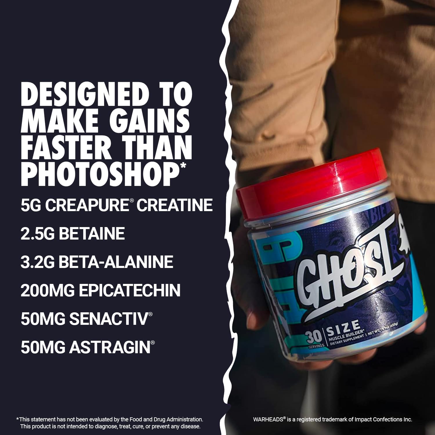 Pineapple Pump Nitric Oxide Powder & Warheads Sour Watermelon Muscle Builder Bundle for GHOST Brand