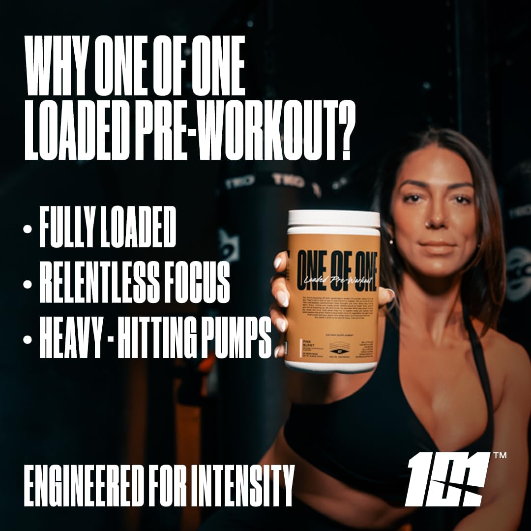 Pink Burst Loaded Pre-Workout with EndoFlo™ & Genius Pure™ Alpha GPC for High-Stim Energy & Focus, NeuroRush™ & Dynamine® for Endurance, No Crash, No Artificial Sweeteners