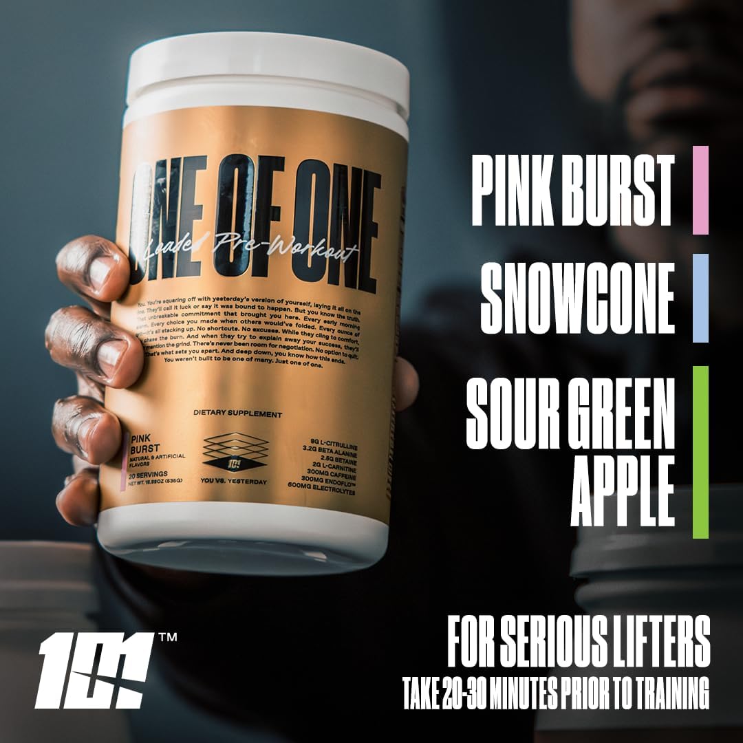 Pink Burst Loaded Pre-Workout with EndoFlo™ & Genius Pure™ Alpha GPC for High-Stim Energy & Focus, NeuroRush™ & Dynamine® for Endurance, No Crash, No Artificial Sweeteners