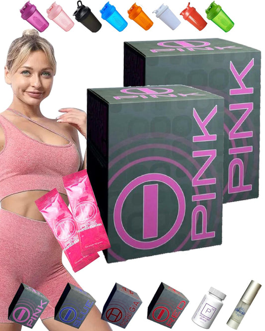 PINK I-PNK Energy Drink for Women - Boost Vitality and Wellness - 2 Packs