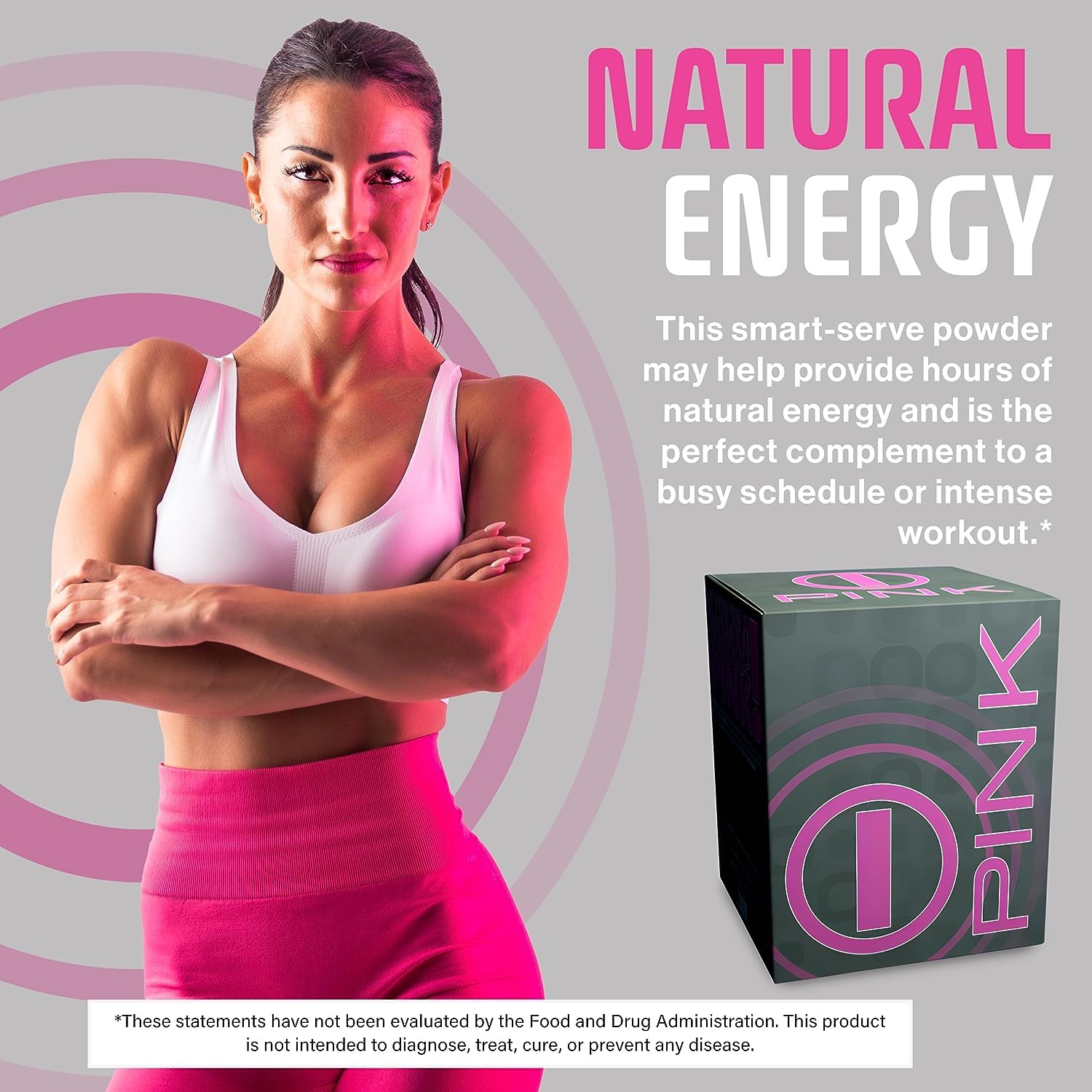 PINK I-PNK Energy Drink for Women - Boost Vitality and Wellness - 2 Packs