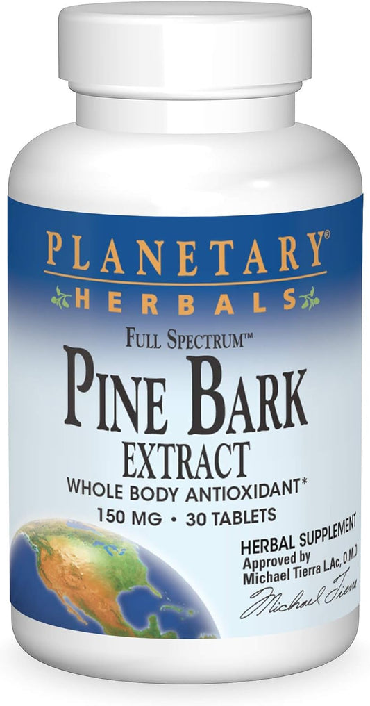 Planetary Herbals FS Pine Bark Extract Tablets - 150mg, 30 Tablets