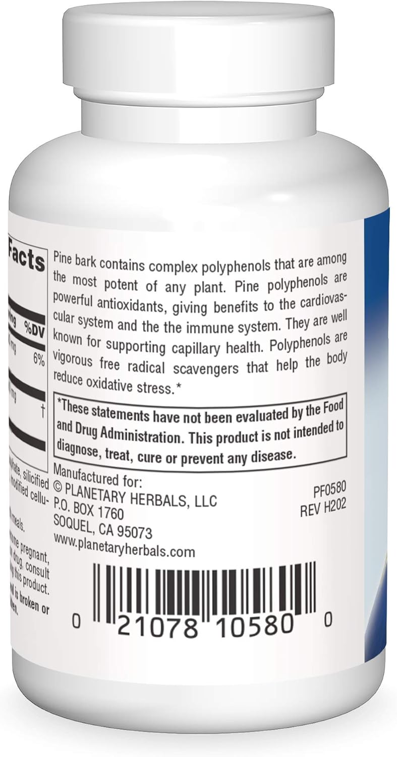 Planetary Herbals FS Pine Bark Extract Tablets - 150mg, 30 Tablets