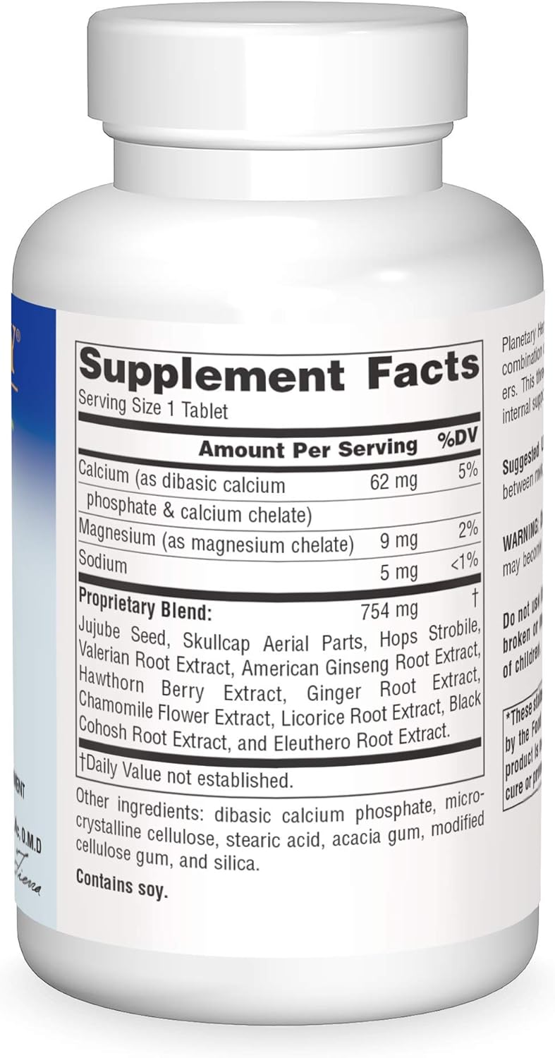 Planetary Herbals Stress Free Calm Formula Tablets - 90 Count, 810 mg