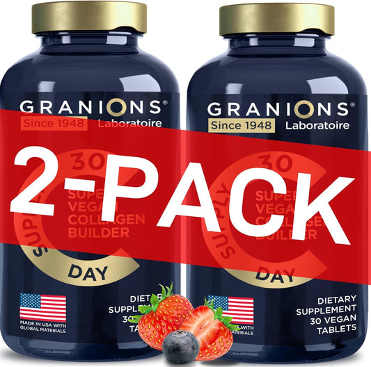 Plant Based Collagen Supplements for Hair, Skin, Nails & Joints - Vegan Biotin, Hyaluronic Acid, Amino Acids - 60 Vegan Pills