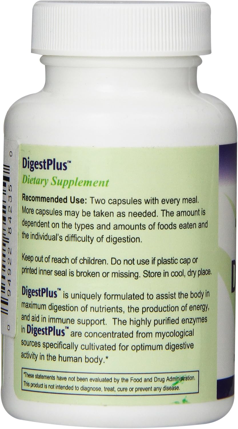 Plant-Based Digestive Enzymes Supplement for Efficient Food Digestion - Reduce Bloating & Gas - EvinceNaturals Digestion Aid, 180 Capsules