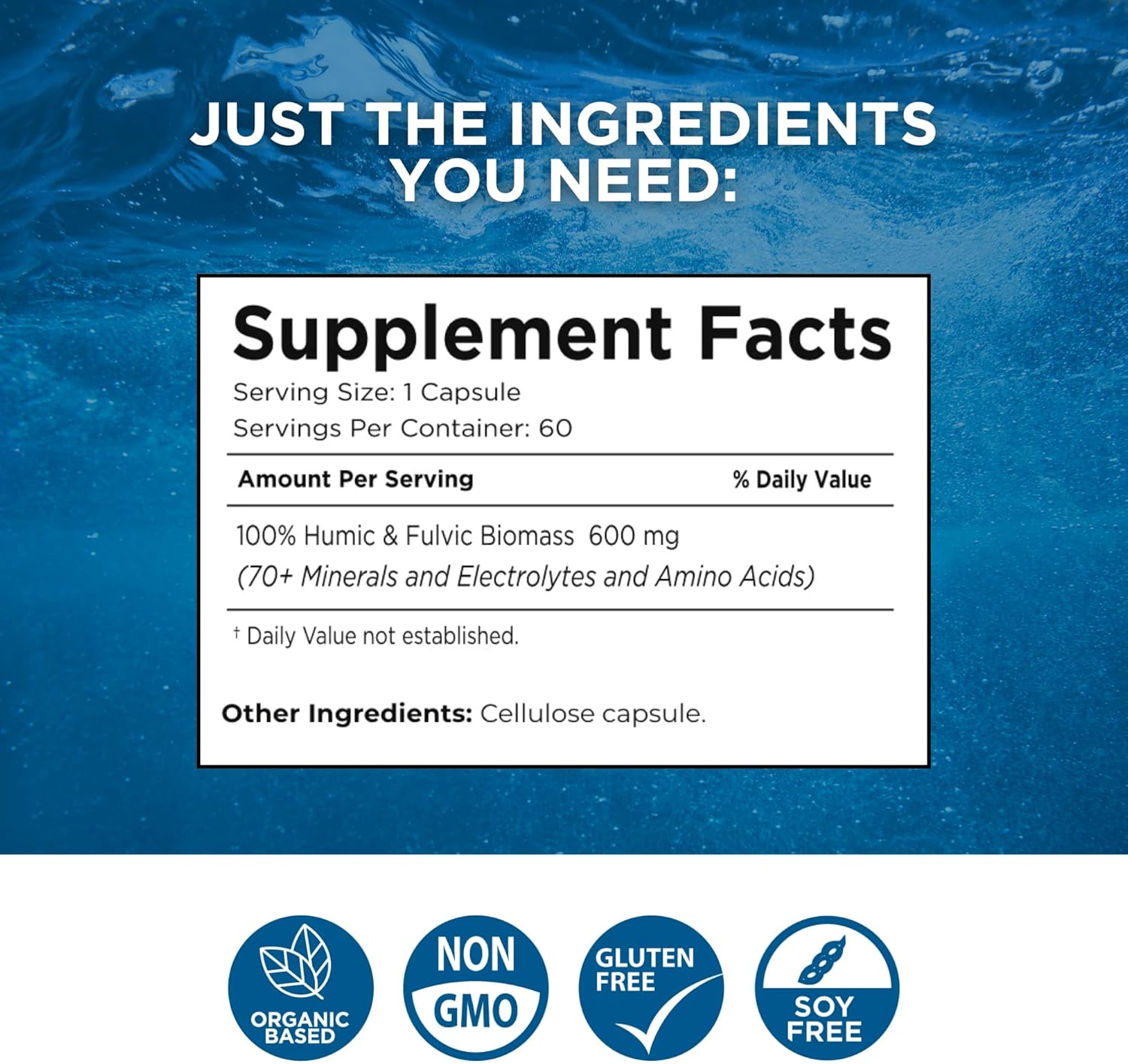 Plant-Based Electrolyte and Micronutrient Capsules for Immunity, Gut Health, and Sleep - 60 Capsules