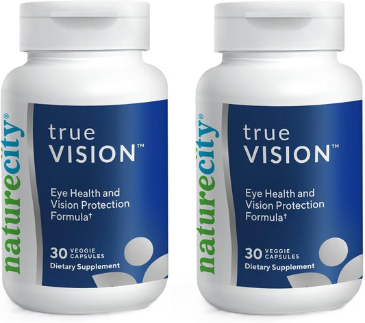 Plant-Based Eye Health Supplement with Lutein, Zeaxanthin, and Saffron - Supports Central and Night Vision, Blue Light Protection - 60 Veggie Capsules