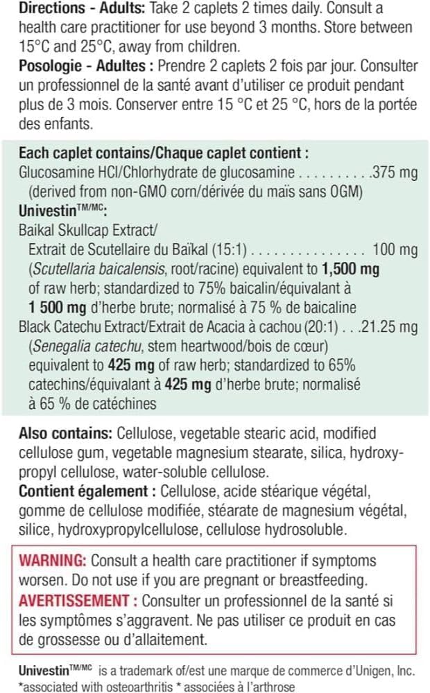 Plant-Based Glucosamine Plus by Jamieson - 120 Caplets, Vegan-friendly Formula