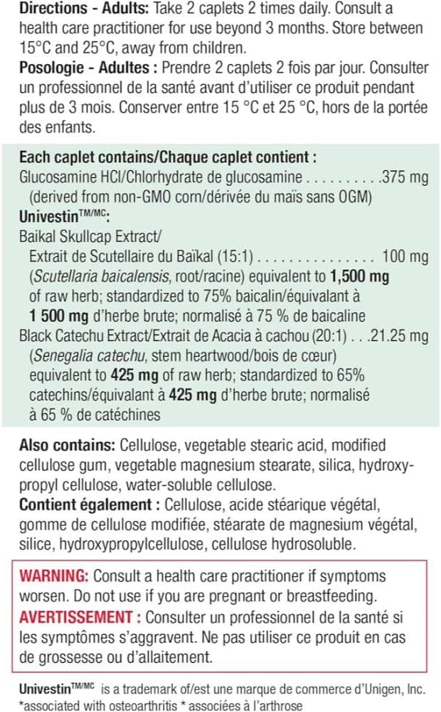 Plant-Based Glucosamine Plus by Jamieson - 120 Caplets, Vegan-friendly Formula